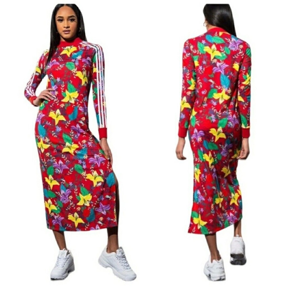 Adidas RARE Blossom of Life Maxi Dress - size XS